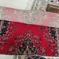 فروش دو عدد کسر فرش رنگ لاکی