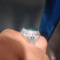 انگشتر عقیق سبز