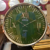 ساعت دیواری فلزی آبکاری سبز قرمز زرشکی کادو هدیه