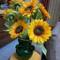 سه تا شاخه گل افتابگردان جنس خارجی