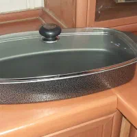 تابه ماهی و اتو پرس دیجیتالی نو همراه با پایه