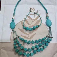 گردنبند و دستبند فیروزه