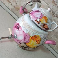 کتری قوری روگازی لعابی|قوری، کتری، قهوه‌ساز دستی|خرمدره, |دیوار