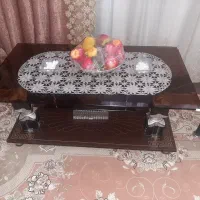 میزعسلی،کتابخانه ۵طبقه چوب ام دی اف ،گردو|کتابخانه، شلف، قفسه‌های دیواری|قم, علی آباد سعدگان|دیوار