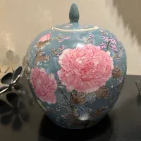 ظرف انتیک چینی نقاشی کار دست