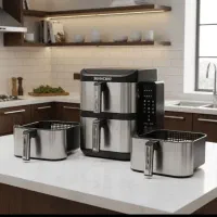 سرخ کن هواپز سیلور دوطبقه 14لیتری|اجاق گاز و لوازم برقی پخت‌وپز|تهران, شوش (باغ آذری)|دیوار