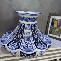 گلدان مارک دار قلم ابی قدیمی