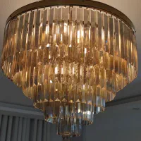 لوستر کریستالی شامپاینی