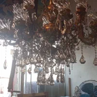 باسلام سه عدد لوستربزرگ برنزسنگین|لوستر و چراغ آویز|ارومیه, |دیوار