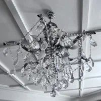 لوستر ۹ شعله استیل