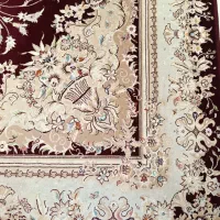 ۲ تخته ۱۲ متری کرم زرشکی جفت|فرش|کرمانشاه, |دیوار