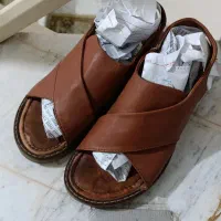 کفش چرم طبیعی بندی