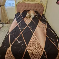 ست تخت و دراور 6کشو و میز تحریز در حد نو