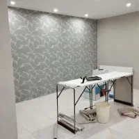 نصب کاغذ دیواری قرنیز ماربل ترموال پوستر کفپوش
