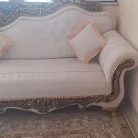 سلام یک دست مبل هفت نفره بایک‌میزجلو و دوعدد عسلی|مبلمان خانگی و میز عسلی|یزد, |دیوار