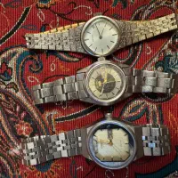 ۳عدد ساعت قدیمی سیکو ۵ و سیتیزن اتومات کوکی تعمیری
