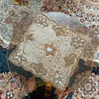 رو میزی منجوق دوزی تمیز سالم