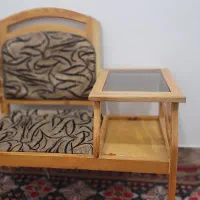 میز تلفن چوبی سالم