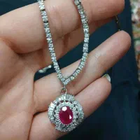 نیم ست نقره و یاقوت|جواهرات|تهران, سید خندان (جلفا)|دیوار