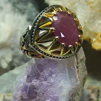 انگشتر یاقوت سرخ افریقایی جواهری کد ۱۴۹۳