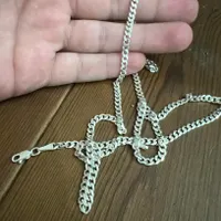 زنجیر گردنبند نقره ۷۰سانتی ۲۷ گرم نو|بدلیجات|رباط‌کریم, |دیوار