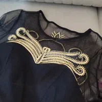 پیراهن مجلسی مشکی منجوق دوزی|لباس|اندیشه, شهرک مریم|دیوار