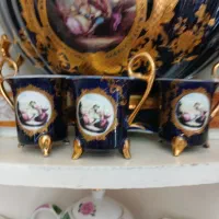 فنجان نعلبکی و قندون و بستنی خوری مارک ناپولی اصل