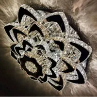 لوستر سقفی مدرن کریستال ریموت‌دار|لوستر و چراغ آویز|تهران, مینابی|دیوار