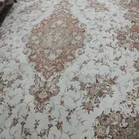 فرش ۱۲ متری روشن گل برجسته