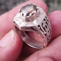 انگشتر نقره موزانایت طلای|جواهرات|بندرعباس, |دیوار