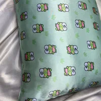 روبالشی ساتن اصل ست با کش مو و چشم بند