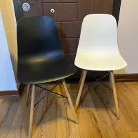 صندلی سفید و مشکی|صندلی و نیمکت|رشت, دیلمان|دیوار