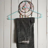 شلوار کبریتی جین اور**جینال بچگانه|لباس|رشت, رودباری|دیوار