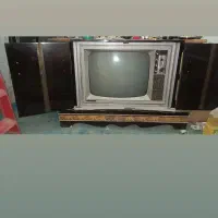 تلویزیون De.Luxe عتیقه کاملا آک و دست نخورده|کلکسیون اشیاء عتیقه|ورزنه, |دیوار