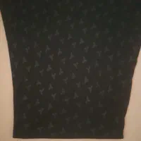 چادر کرپ مشکی طرح دار  دوخته شده قد۱۶۵