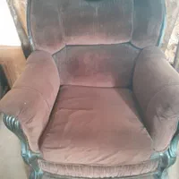 مبل راحتی یک دونفره ودوتا یکنفره مخمل قهوه ای|مبلمان خانگی و میز عسلی|شیراز, اصلاح‌نژاد|دیوار