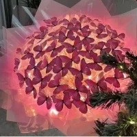 اموزش گل رز  ، پول آرایی ، پروانه‌ای