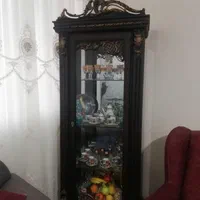 بوفه چوبی هالوژن دار|بوفه، ویترین، کنسول|شیراز, شهرک سراج‎|دیوار