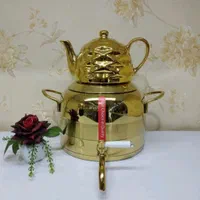 کتری قوری/کتری و قوری طلایی و استیل آکبند|قوری، کتری، قهوه‌ساز دستی|تهران, فتح|دیوار