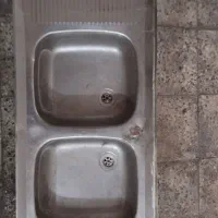 سینک ظرفشویی دو لگنه آبچکان چپ