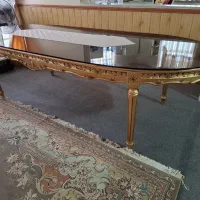 میزغذا خوری منبت کاری شدی۱۲ نفره  جنس چوب راش