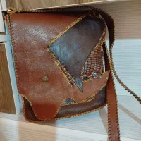 کیف رودوشی تکه دوزی چرم