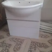 روشویی با کابینت وشیر اهرمی نو|لوازم سرویس بهداشتی|دورود, |دیوار
