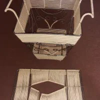 سطل زباله ودستمال کاغذی دکوری واباژور