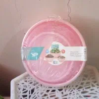 ظرف ۳کاسه پلاستیکی در دار درجه یک در اندازه مختلف