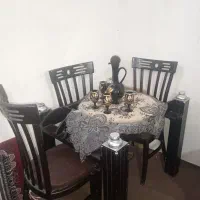 میز ناهار خوری ۴چهار نفره تمام چوب درحد نو