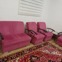 مبل راحتی دسته استیل ۷ نفره