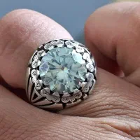 انگشتر الماس روس موزانایت