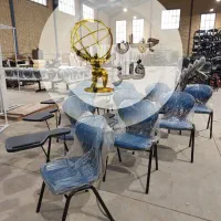 صندلی دانشجویی صدفی،محصلی،دسته دار(آبی)