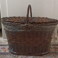 سبد پیک نیک حصیر و چوب نو وآکبند